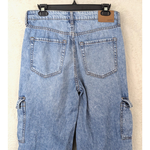 Wide Leg Blue Denim Jeans - Picture 5 of 7